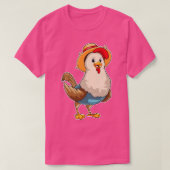 Chicken as Farmer with Hat T-shirt (Design voorkant)