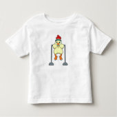 Chicken at Fitness Pull-ups Kinder Shirts (Voorkant)