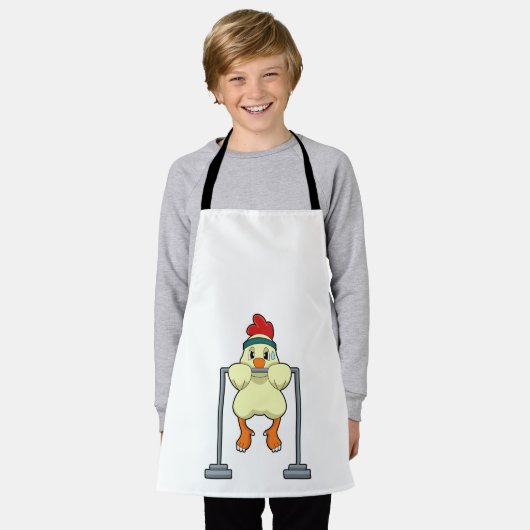 Chicken at Fitness Pull-ups Schort (Gedragen)