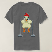 Chicken at Fitness PullUps T-shirt (Design voorkant)