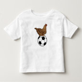 Chicken at Soccer Sports Kinder Shirts (Voorkant)