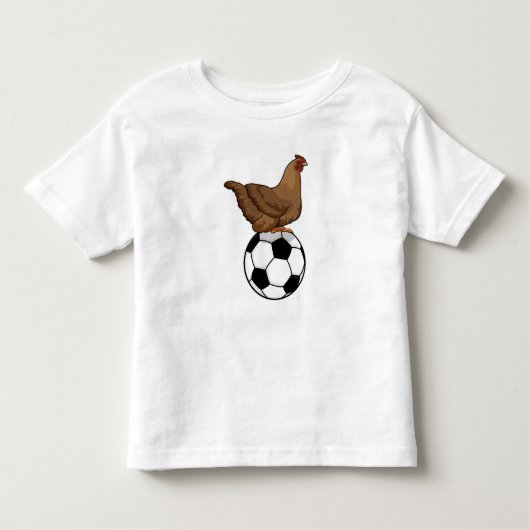 Chicken at Soccer Sports Kinder Shirts (Voorkant)