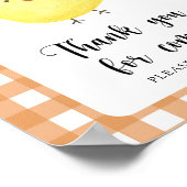 Chicken baby shower - Bedankt voor je komst Poster (Hoek)