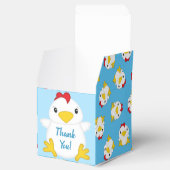 Chicken Baby shower Blue Boy Bedankdoosjes (Geopend)