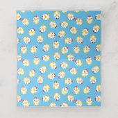 Chicken Baby shower Blue Boy Plaatskaartje (Binnenkant ongevouwen)