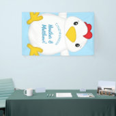 Chicken Baby shower Blue Boy Spandoek (Beurs)