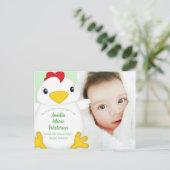 Chicken Baby shower Boerderij Briefkaart (Staand voorkant)