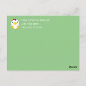 Chicken Baby shower Boerderij Briefkaart (Achterkant)