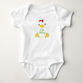 Chicken Baby shower Boerderij Romper (Voorkant)
