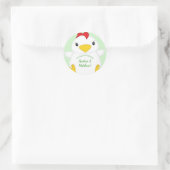 Chicken Baby shower Boerderij Ronde Sticker (Tas)