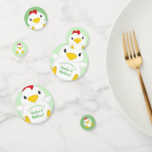 Chicken Baby shower Green Confetti (Groep)