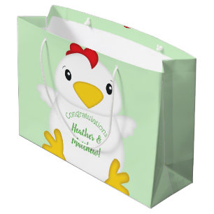 Chicken Baby shower Green Groot Cadeauzakje