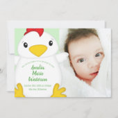 Chicken Baby shower Green Kaart (Voorkant)
