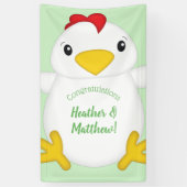 Chicken Baby shower Green Spandoek (Verticaal)