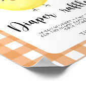 Chicken baby shower - luierverloting poster (Hoek)