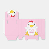 Chicken Baby shower Roze Boerderij Bedankdoosjes (Uitgevouwen)