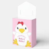 Chicken Baby shower Roze Boerderij Bedankdoosjes (Geopend)