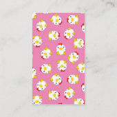 Chicken Baby shower Roze Boerderij Informatiekaartje (Achterkant)