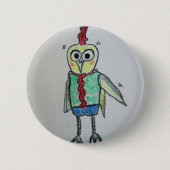 Chicken Badge Button (Voorkant)