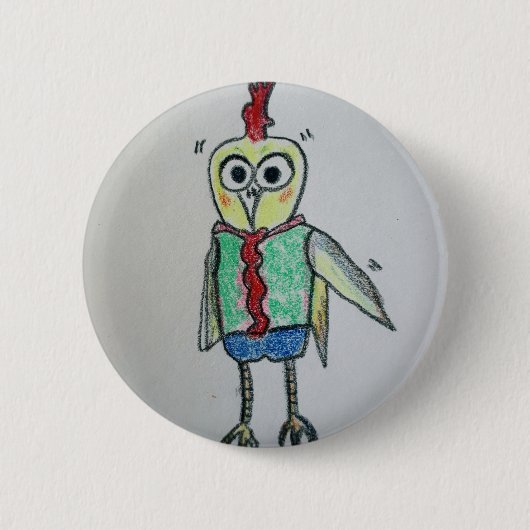 Chicken Badge Button (Voorkant)