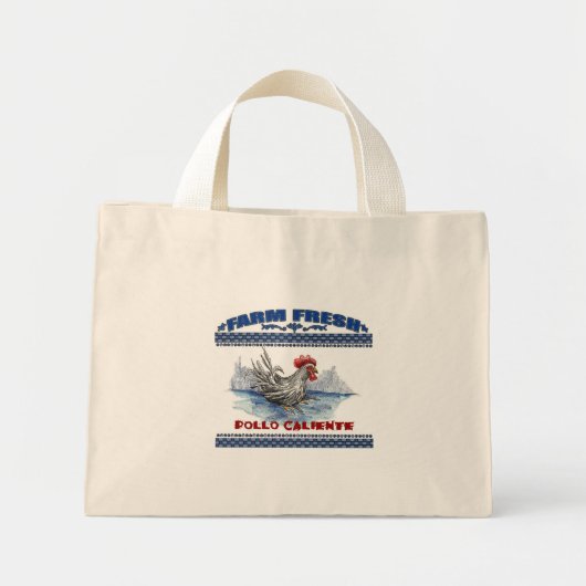 Chicken Bag - Ik hou van kippen! Mini Tote Bag (Voorkant)