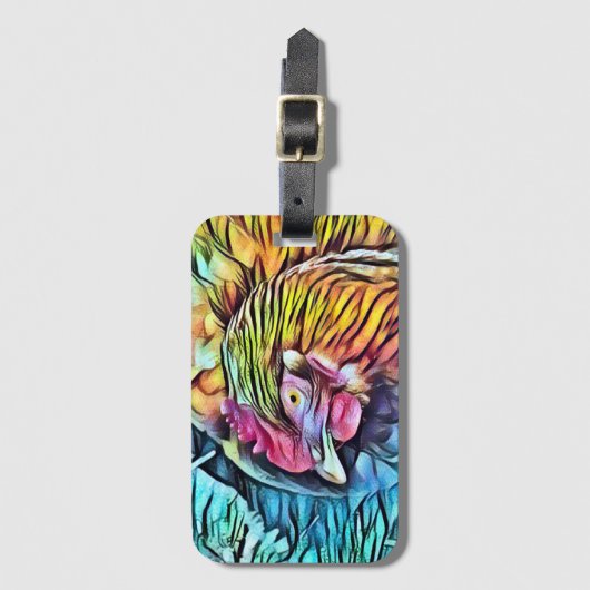 CHICKEN BAGAGELABEL (Voorkant (verticaal))