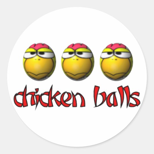 Chicken Balls Stickers (Voorkant)