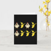 Chicken Banana Dance Dab Funny Dance Meme Kinder M Kaart (Gele Bloem)