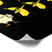 Chicken Banana Dance Dab Funny Dance Meme Kinder M Poster (Hoek)