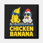 Chicken Banana Dj  Magneet (Voorkant)