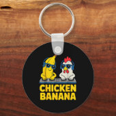 Chicken Banana Dj Sleutelhanger (Voorkant)