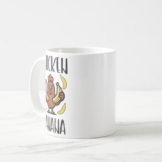 Chicken Banana Schattige Song Dans Fruit Kinder Je Koffiemok (Voorkant links)