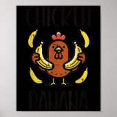 Chicken Banana Schattige Song Dans Fruit Kinder Je Poster (Voorkant)