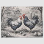 Chicken Barnyard Design Tissuepapier (Voorkant)