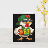 Chicken Basketball 67 Gen Alpha Slang Srts Men Boy Kaart (Gele Bloem)