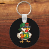 Chicken Basketball 67 Gen Alpha Slang Srts Men Boy Sleutelhanger (Voorkant)