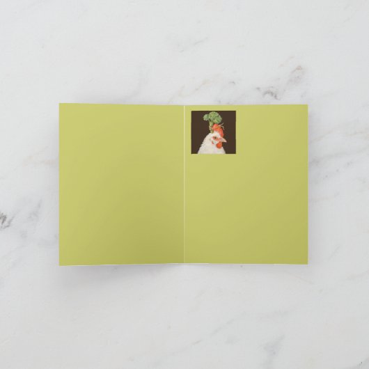 Chicken Bedankt voor je kaart (Binnen)