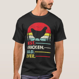 Chicken Best Pap Ever Retro Mannen T-shirt
