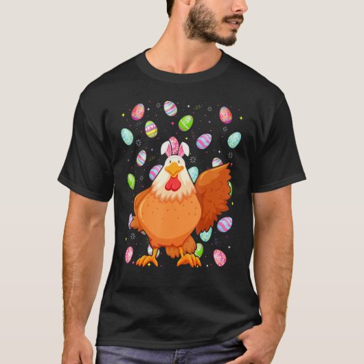 Chicken Bird Easter Easter Funny Chicken Easter Su T-shirt (Voorkant)