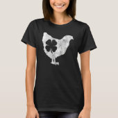 Chicken Bird Hen Shamrock St Patrick's Day Saint P T-shirt (Voorkant)