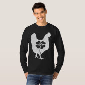Chicken Bird Hen Shamrock St Patricks Day Saint Pa T-shirt (Voorkant volledig)