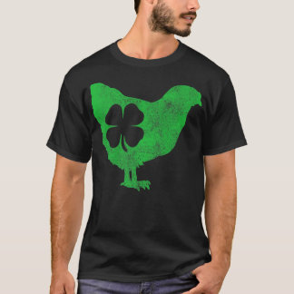 Chicken Bird Hen Shamrock St T-shirt