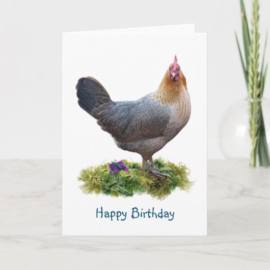 Chicken Birthday Kaart (Voorkant)