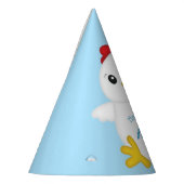 Chicken Birthday Party Blue Feesthoedjes (Links)