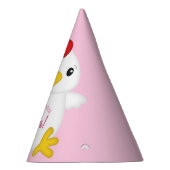 Chicken Birthday Party roze Feesthoedjes (Rechts)