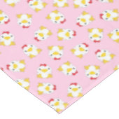 Chicken Birthday Party roze Tafelkleed (Gekanteld)