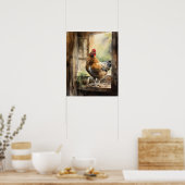 Chicken Boerderij Animal Art Print Poster (Keuken)