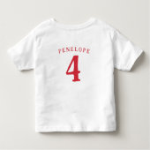 Chicken Boerderij Animal Birthday Party Kinder Shirts (Achterkant)