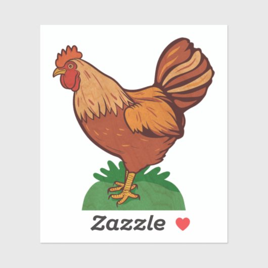 Chicken Boerderij Country Sticker (Vel)