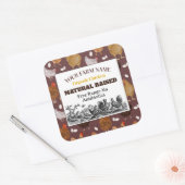 Chicken Boerderij Custom Label Sticker (Envelop)